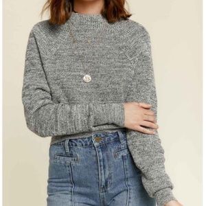 Free People Too Good Mockneck Tweed